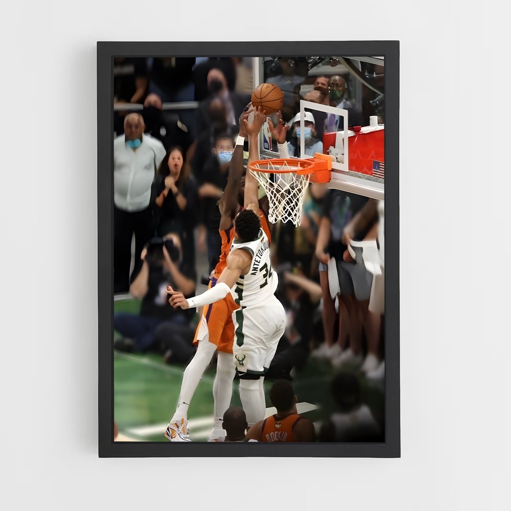 Poster Dunk de Lébron – affiche Basketball (vue 2)